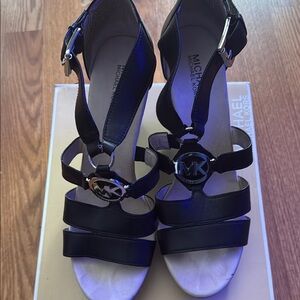 Michael Kors Black Women's Sandals 4 inches